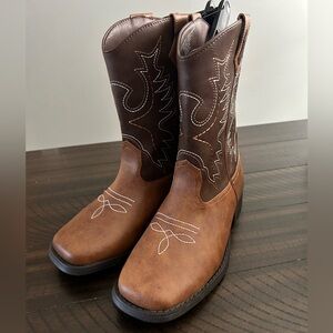 Wonder Nation Brown Kids' Cowboy Boots